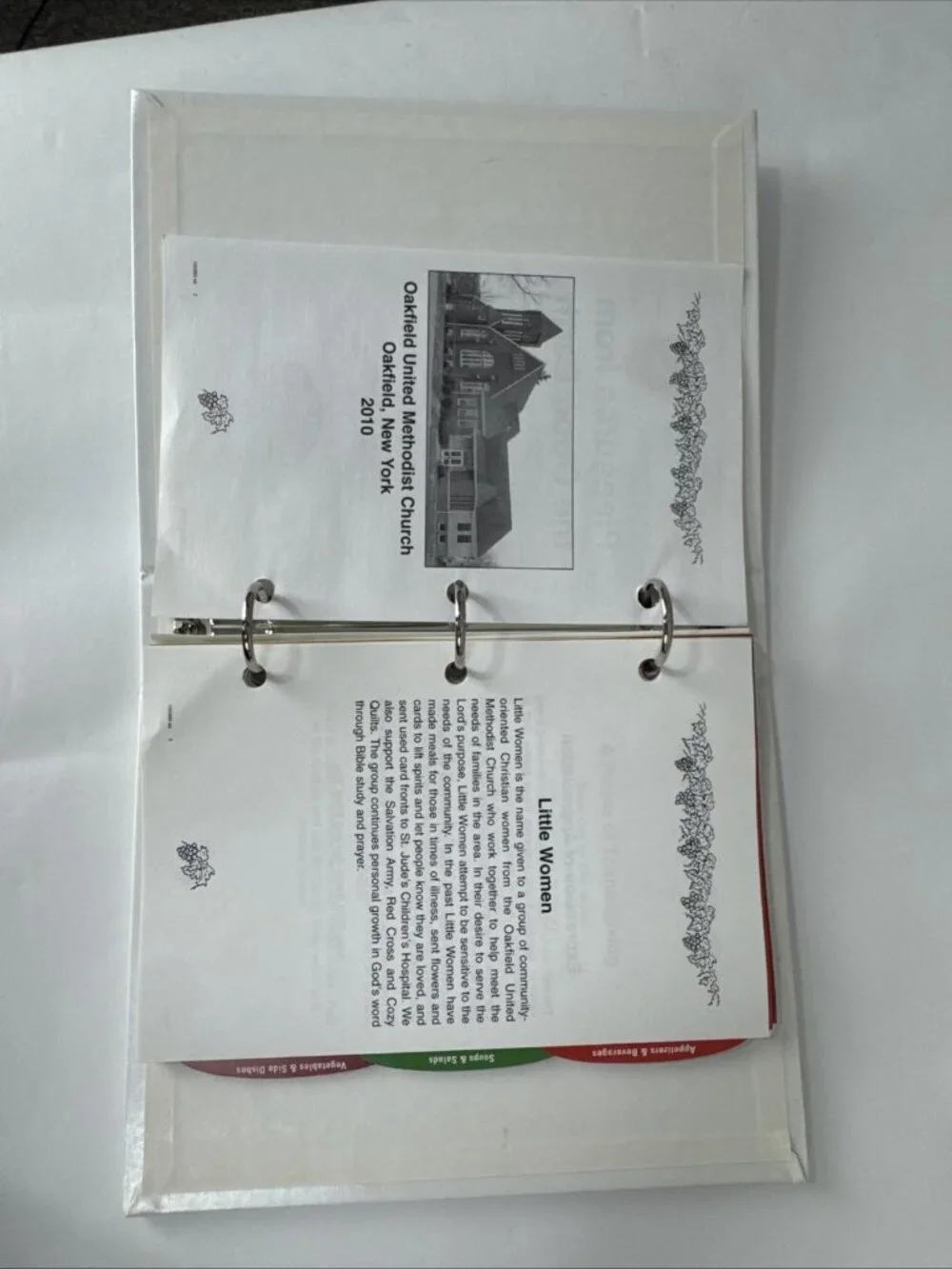 2010 Pleasures from the Good Earth Cookbook Oakfield NY United Methodist Church